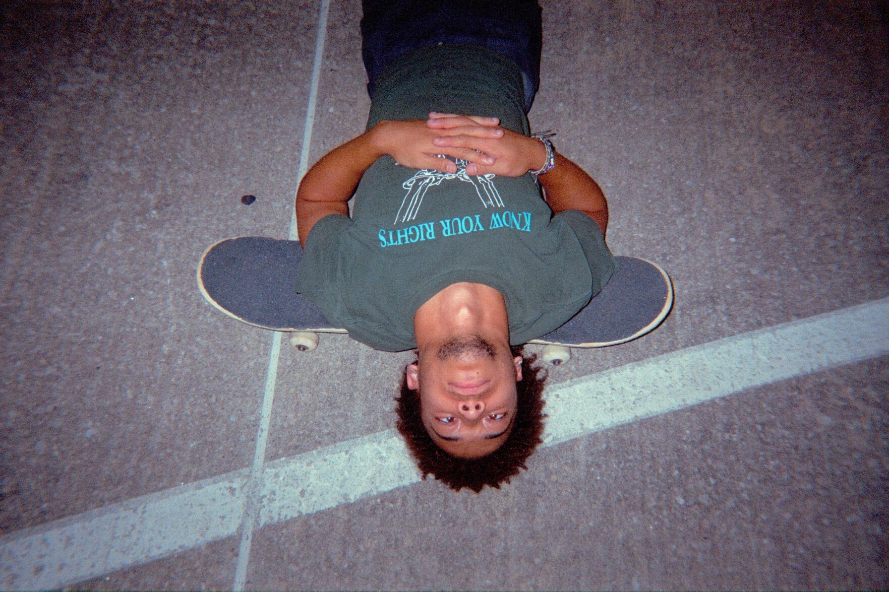 “Beep Boop, skating is hard,” Nate Forck said after skating up and down Virginia Avenue
